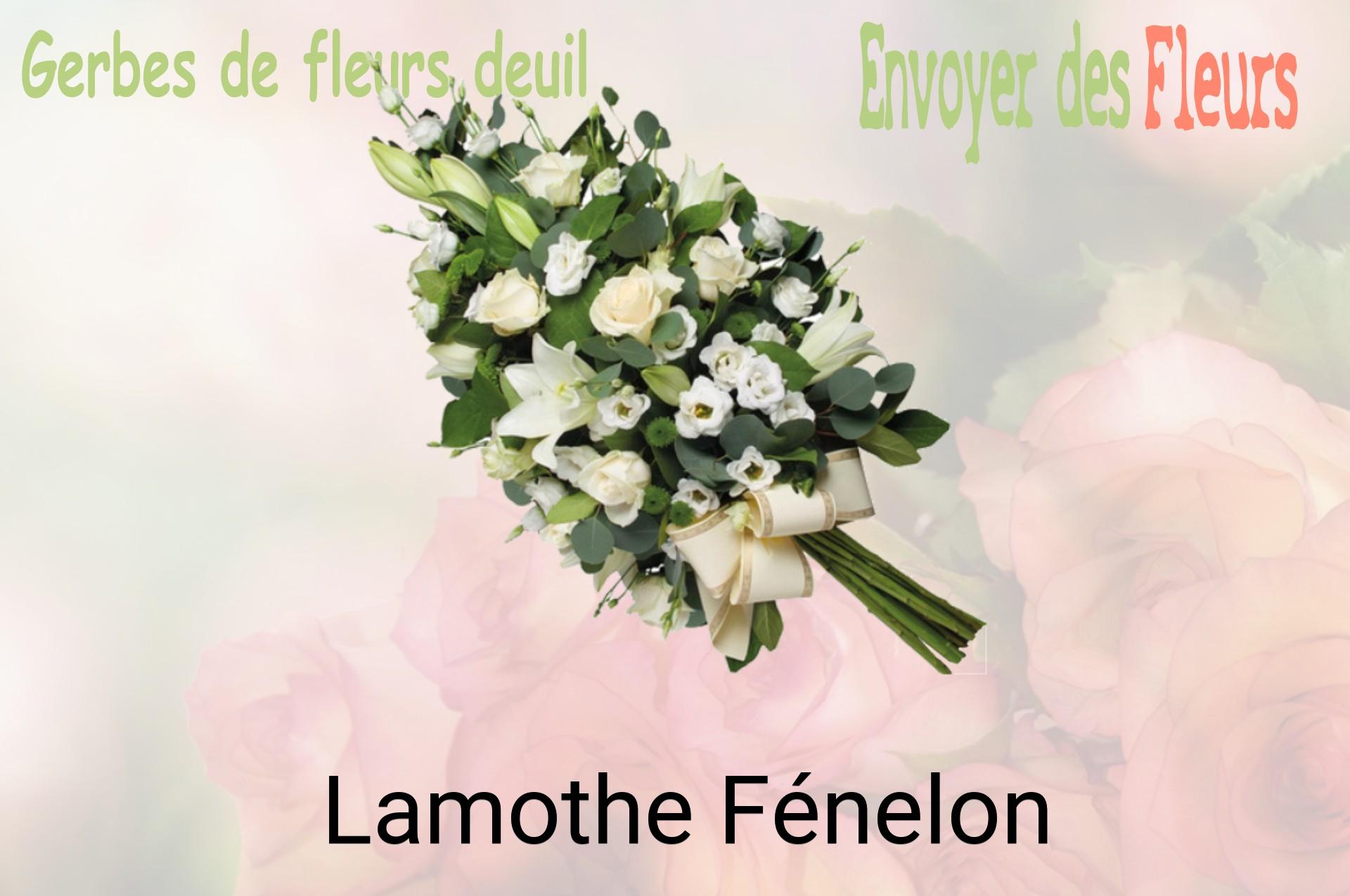 Gerbe de fleurs de deuil livrée à Lamothe-Fénelon